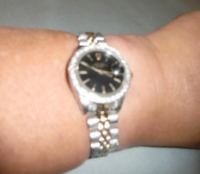 M857MLadies Rolex 14k gold SS 1ct diamond becel